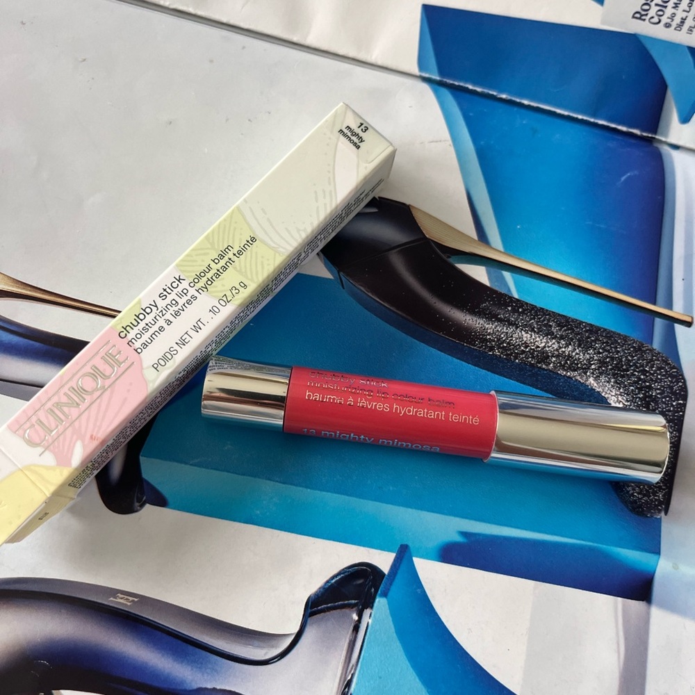 CLINIQUE Chubby Stick Moisturizing Lip Color Balm *13 MIGHT MIMOSA*/ .10 oz /NIB